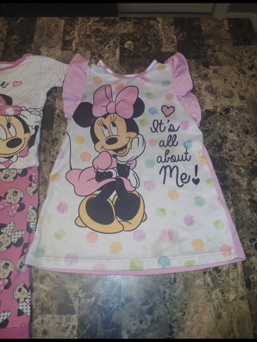 Mouse Pink Girls' Pajama Set -
